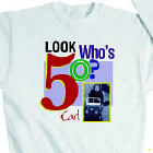 Look Who's ? Birthday Personalized Photo Sweatshirt